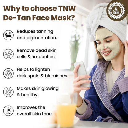 DE-Tan Face Pack for Glowing & Radiant Skin 50gm